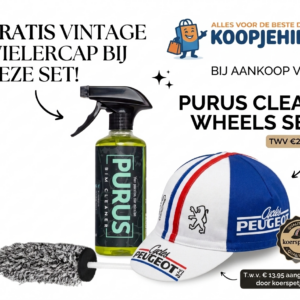 Clean Wheels Kit met gratis Peugeot cycles koerspet