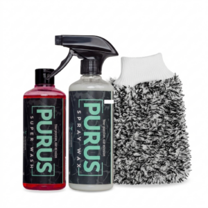 Super Wash 500ml + Spray Wax 500ml + Microfiber Washmitt